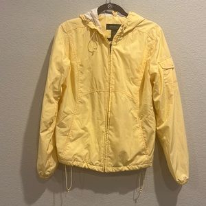 Eddie Bauer Yellow Rain Jacket size Medium EUC